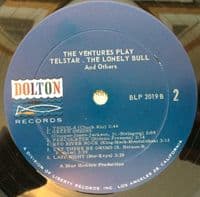 THE VENTURES The Ventures Play Telstar, The Lonely Bull Vinyl Record LP US Dolton 1963