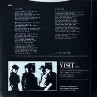 THE VISIT City Lights Vinyl Record 7 Inch World Records 1986