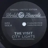 THE VISIT City Lights Vinyl Record 7 Inch World Records 1986 WR3 Rare C86 Indie