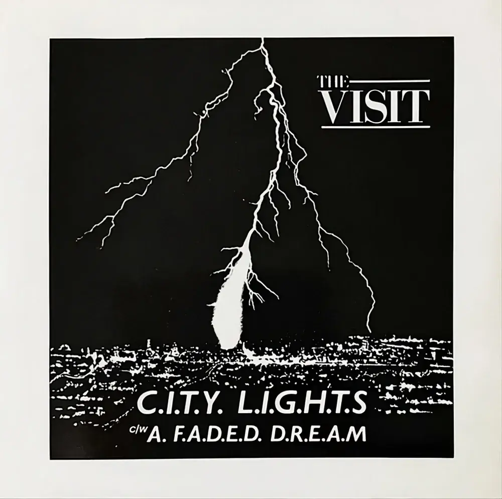 THE VISIT City Lights Vinyl Record 7 Inch World Records 1986 WR3 Rare C86 Indie