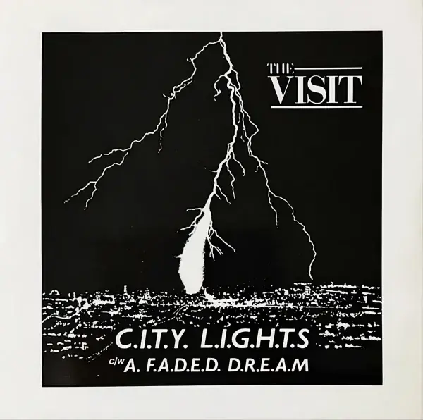 THE VISIT City Lights Vinyl Record 7 Inch World Records 1986 WR3 Rare C86 Indie