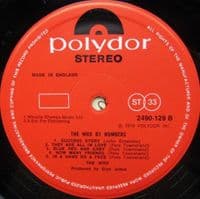 THE WHO The Who By Numbers Vinyl Record LP Polydor 1975