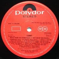 THE WHO Tommy - Original Soundtrack Recording Vinyl Record LP Polydor 1975