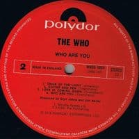 THE WHO Who Are You Vinyl Record LP Polydor 1978