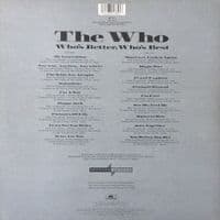 THE WHO Who's Better, Who's Best Vinyl Record LP Polydor 1988