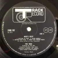 THE WHO Who's Next Vinyl Record LP Track 1971 Original UK 1st Pressing Matt Black Label A//1 B//2
