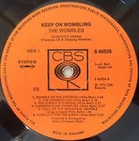 THE WOMBLES Keep On Wombling Vinyl Record LP CBS 1974
