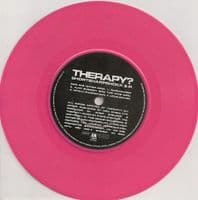 THERAPY? Shortsharpshock E.P. Vinyl Record 7 Inch A&M 1993 Translucent Pink Vinyl AM 208 UK Limited