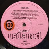 This Is Sue! Vinyl Record LP Island 1969