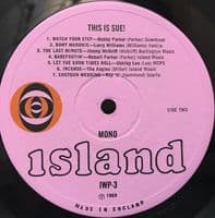 This Is Sue! Vinyl Record LP Island 1969.