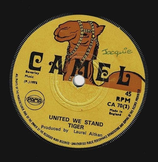 TIGER Guilty Vinyl Record 7 Inch Camel 1975