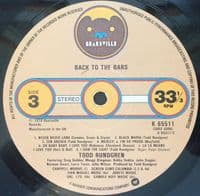 TODD RUNDGREN Back To The Bars Vinyl Record LP Bearsville 1978