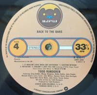 TODD RUNDGREN Back To The Bars Vinyl Record LP Bearsville 1978