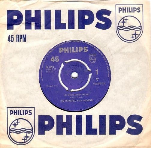 TOM SPRINGFIELD The Moon Behind The Hill Vinyl Record 7 Inch Philips 1963
