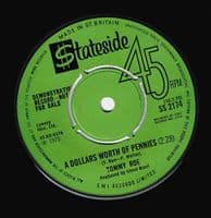 TOMMY ROE Pearl Vinyl Record 7 Inch Stateside 1970 Green/White Demo Pressing Rare 45rpm Promo Single