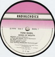 TONI BASIL Word Of Mouth Vinyl Record LP Radialchoice 1981