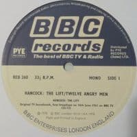 TONY HANCOCK The Lift / Twelve Angry Men Vinyl Record LP BBC 1976