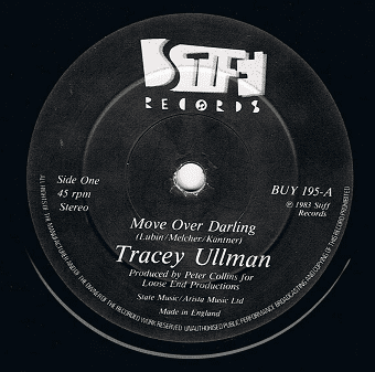 TRACEY ULLMAN Move Over Darling Vinyl Record 7 Inch Stiff 1983