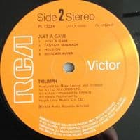 TRIUMPH Just A Game Vinyl Record LP RCA Victor 1979