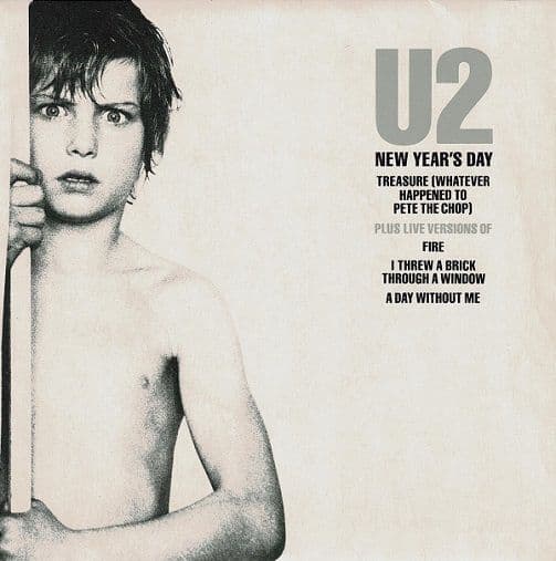 U2 New Year's Day Vinyl Record 7 Inch Island 1983 UK Double Pack UWIP 6848 Original Picture Sleeve