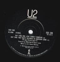 U2 The Unforgettable Fire Vinyl Record 7 Inch Island 1985 Double Pack.