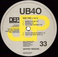UB40 Geffery Morgan Vinyl Record LP DEP International 1984