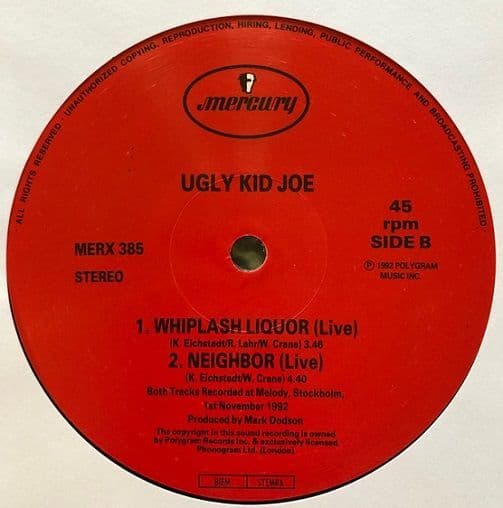 UGLY KID JOE Cats In The Cradle Vinyl Record 12 Inch Mercury 1993