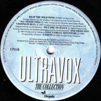 ULTRAVOX The Collection Vinyl Record LP Chrysalis 1984