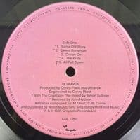 ULTRAVOX U-Vox Vinyl Record LP Chrysalis 1986