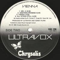 ULTRAVOX Vienna Vinyl Record LP Chrysalis 1980