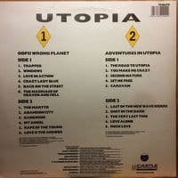 UTOPIA Oops! Wrong Planet / Adventures In Utopia LP Castle Communications 1988
