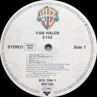 VAN HALEN 5150 Vinyl Record LP Warner Bros. 1986