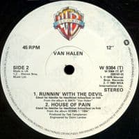 VAN HALEN Jump Vinyl Record 12 Inch Warner Bros. 1984