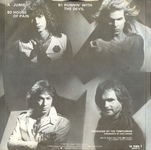 VAN HALEN Jump Vinyl Record 12 Inch Warner Bros 1984