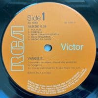 VANGELIS Albedo 0.39 Vinyl Record LP RCA 1976