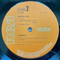 VANGELIS Albedo 0.39 Vinyl Record LP RCA 1976