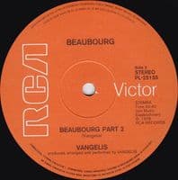 VANGELIS Beaubourg Vinyl Record LP Dutch RCA Victor 1978