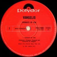 VANGELIS Chariots Of Fire Vinyl Record LP Polydor 1981