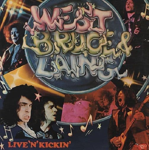 WEST, BRUCE & LAING Live 'N' Kickin' Vinyl Record LP RSO 1974