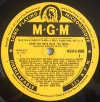 When The Boys Meet The Girls - The Original Soundtrack Recording Vinyl Record LP MGM 1965