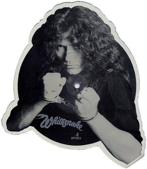 WHITESNAKE Guilty Of Love Vinyl Record 7 Inch Liberty 1983 Shaped Picture Disc.