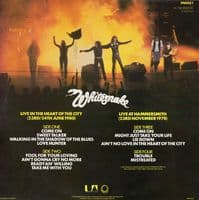WHITESNAKE Live In The Heart Of The City Vinyl Record LP United Artists 1980