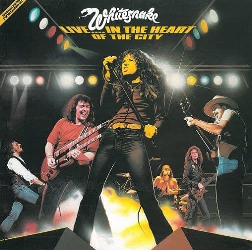 WHITESNAKE Live In The Heart Of The City Vinyl Record LP United Artists 1980