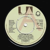 WHITESNAKE Ready An' Willing (Sweet Satisfaction) EP Vinyl Record 7 Inch United Artists 1980 UK Demo