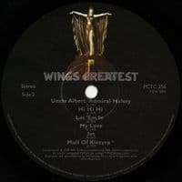 WINGS (PAUL McCARTNEY) Wings Greatest Vinyl Record LP MPL 1978