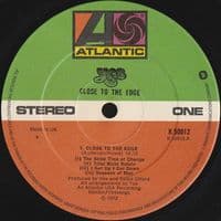 YES Close To The Edge Vinyl Record LP Atlantic 1975
