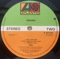 YES Drama Vinyl Record LP Atlantic 1980