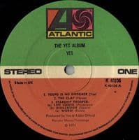YES The Yes Album Vinyl Record LP Atlantic