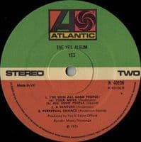 YES The Yes Album Vinyl Record LP Atlantic