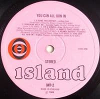 You Can All Join In Vinyl Record LP Island 1969.